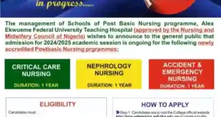 CONSAEFUTHA School Of Nursing Form post basic