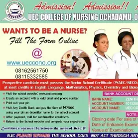 UEC College of Nursing Ochadamu Admission