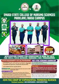 Enugu State University of Technology Teaching Hospital, Parklane/Awgu, Enugu admission form