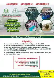 School of Basic Midwifery, Alex Ekwueme Federal University Teaching Hospital Abakaliki admission form