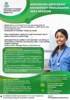 University of Benin Teaching Hospital Basic Midwifery