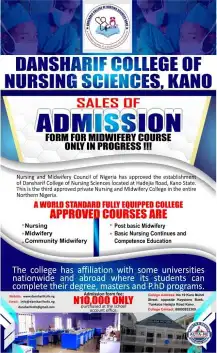 Dansharif College of Nursing Sciences Kano Form