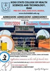 Kogi State College of Health Science and Technology Idah form