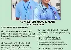 College of Nursing St Charles Borromeo Specialist Hospital form