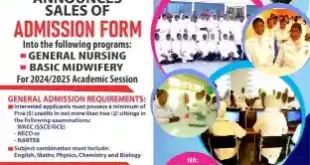 Zenith College Of Nursing Sciences, Maiduguri Form