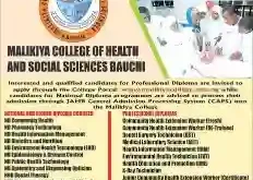 Malikiya College of Health and Social Sciences Bauchi form